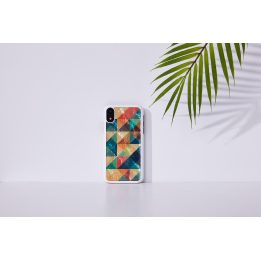 Telefono dėklas iPhone XR, mozaikinis baltas