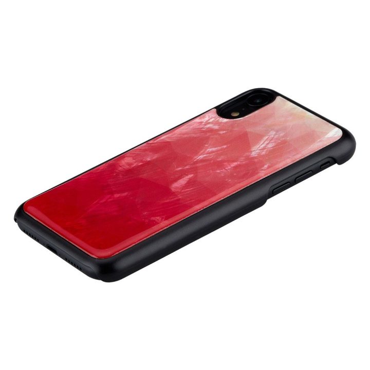 Rožinis su juoda telefono dėklas iPhone XR