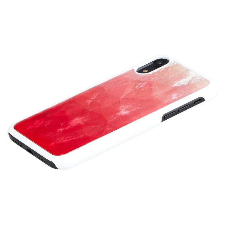 Telefono dėklas iPhone XR, rožinės ir baltos spalvų