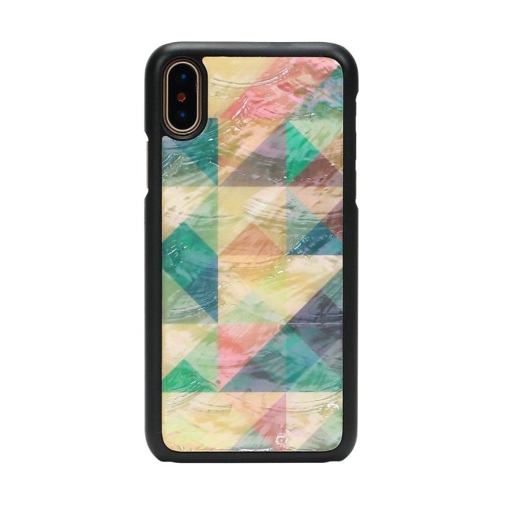 Telefono dėklas iPhone XS/S, mozaikinis, juodas