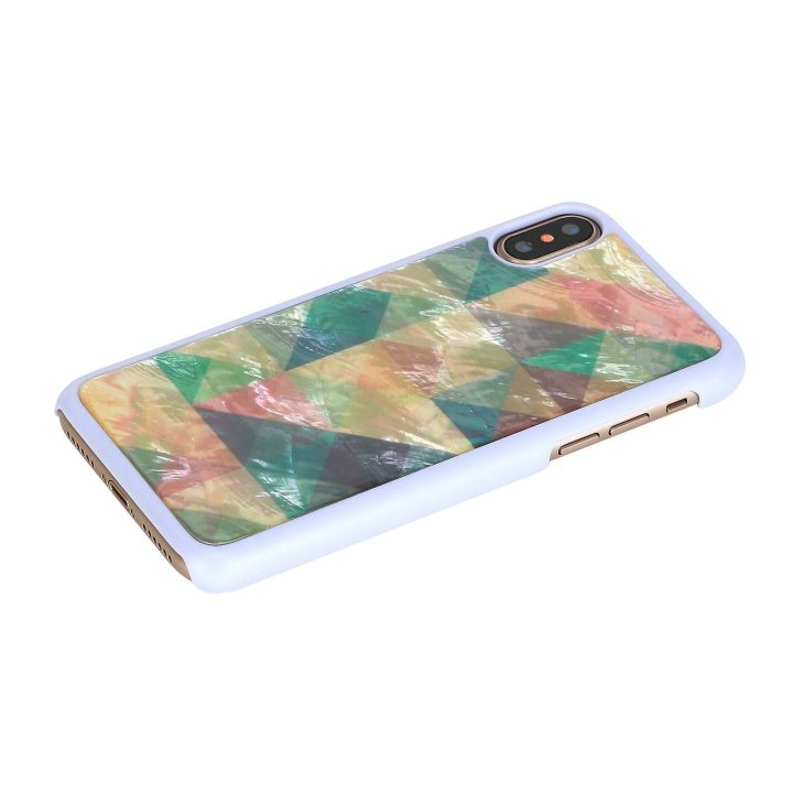 Telefono dėklas iPhone XS/S, mozaikinis baltas