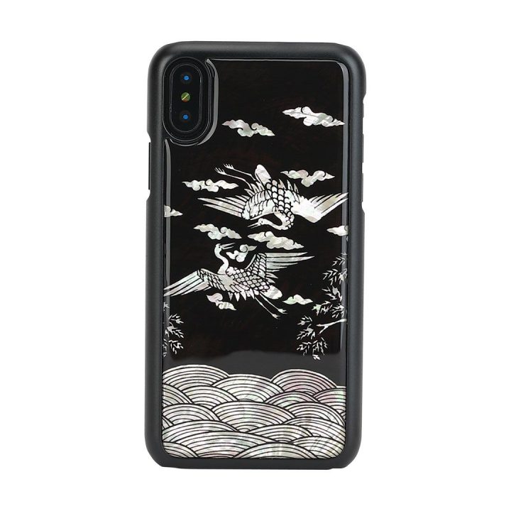 Juodas iPhone XS/S telefono dėklas iKins Crane