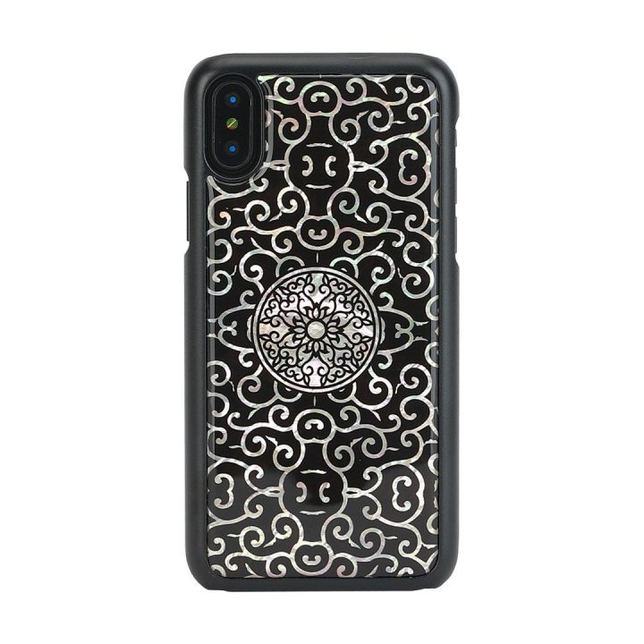 Juodas telefono dėklas iPhone XS/S „Liana“