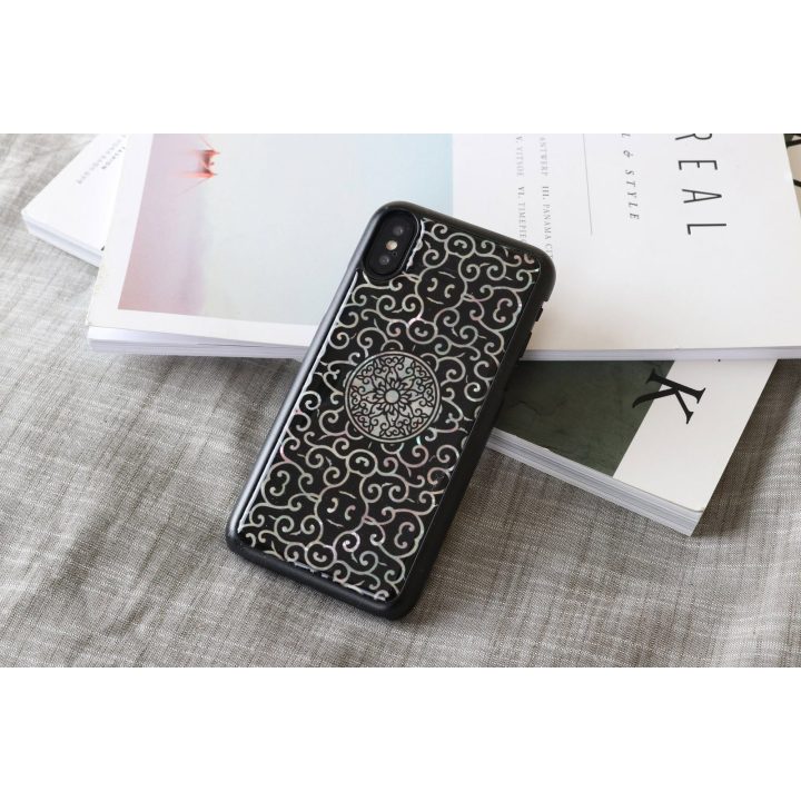 Juodas telefono dėklas iPhone XS/S „Liana“