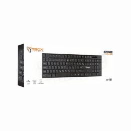 105 klavišų membraninė klaviatūra Sbox K-18US, juoda