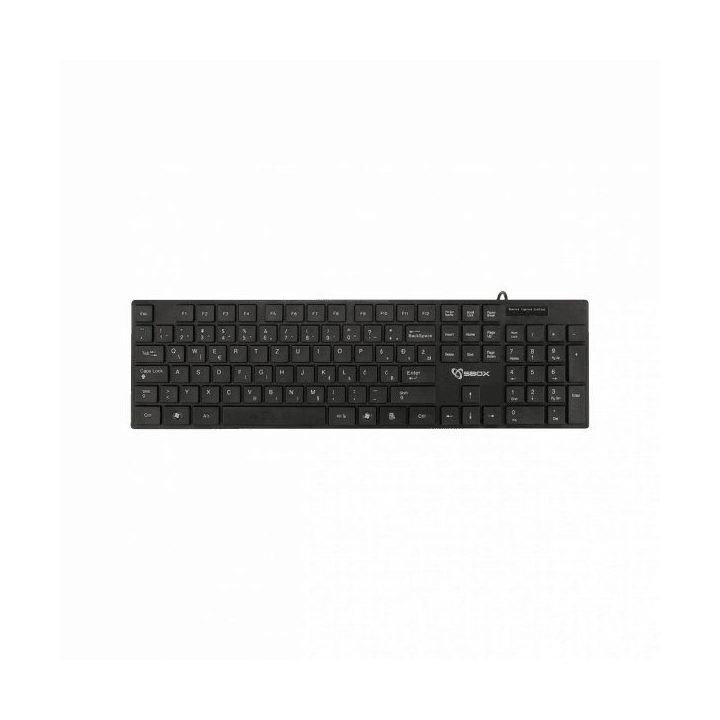 105 klavišų membraninė klaviatūra Sbox K-18US, juoda