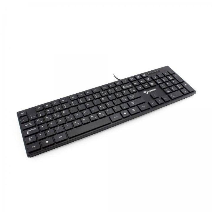 105 klavišų membraninė klaviatūra Sbox K-18US, juoda