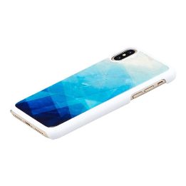 Telefono dėklas iPhone XS/S, mėlynai baltas