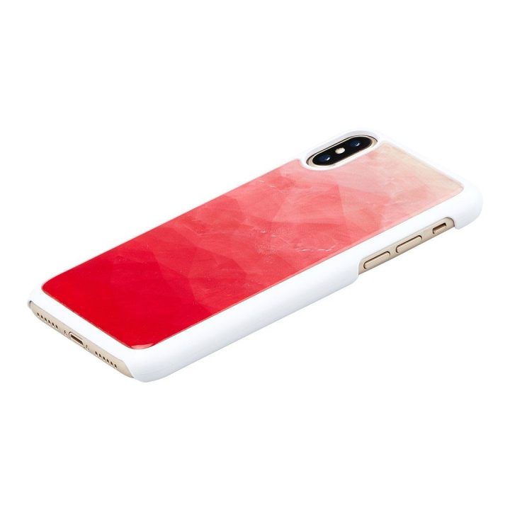 Telefono dėklas iPhone XS/S, rožinis ir baltas