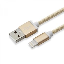 Auksinis USB-A į Lightning įkrovimo laidas, 1,5 m