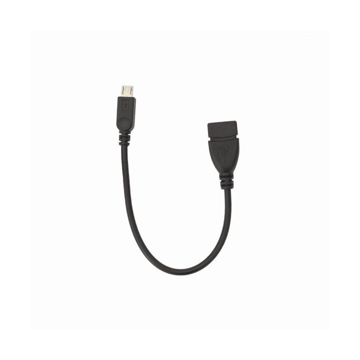 USB A–microUSB laidas, 0,1 m, juodas