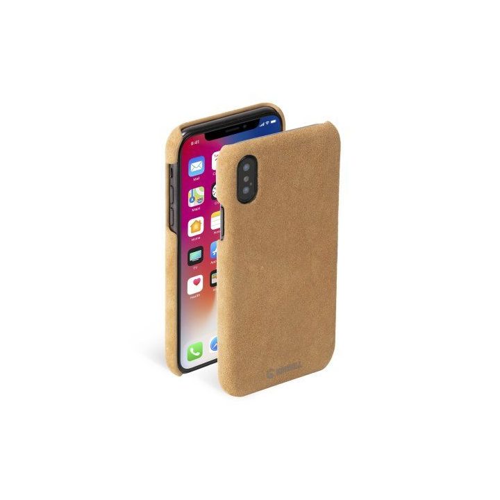 Krusell Broby telefono dėklas Apple iPhone X/XS, rudas