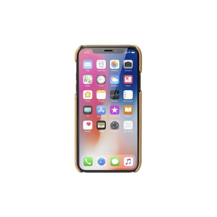 Krusell Broby telefono dėklas Apple iPhone X/XS, rudas