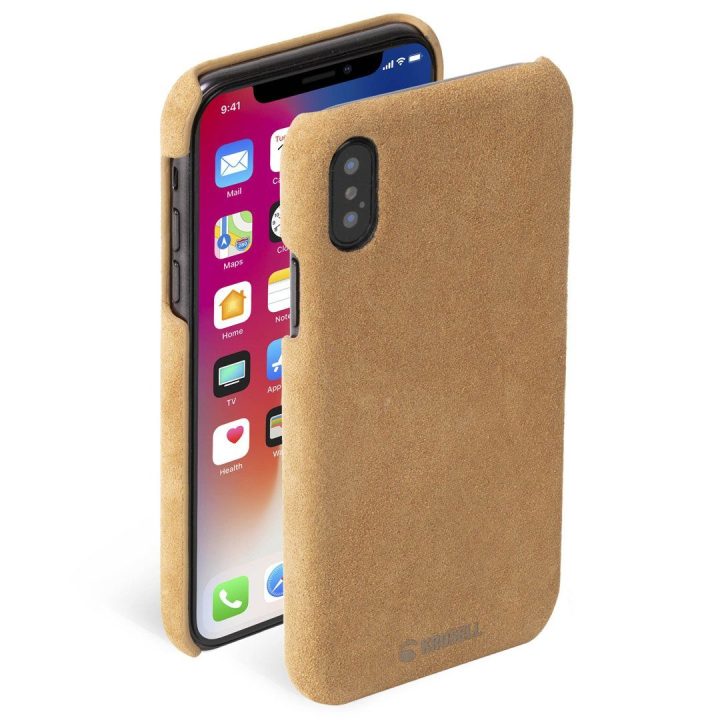 Telefono dėklas iPhone XS Max, rudas