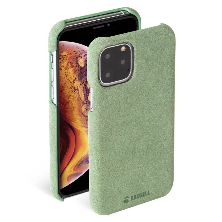 Telefono dėklas Krusell Broby Apple iPhone 11 Pro Max, alyvuogių spalvos