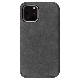 Piniginės tipo telefono dėklas Krusell Broby, skirtas Apple iPhone 11 Pro Max, akmens spalvos