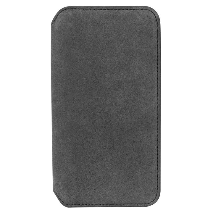 Piniginės tipo telefono dėklas Krusell Broby, skirtas Apple iPhone 11 Pro Max, akmens spalvos