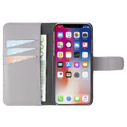 Pilkas folio dėklas iPhone Xs Max