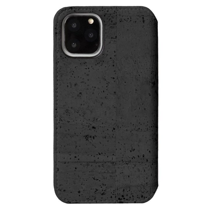 Juodas telefono dėklas Krusell Birka PhoneWallet iPhone 11 Pro Max