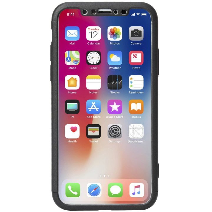 Juodas telefono dėklas Krusell Arvika 3.0, skirtas iPhone Xs Max