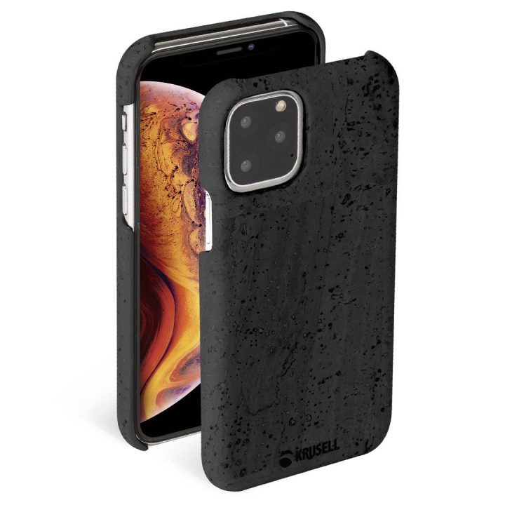 Juodas telefono dėklas Krusell Birka Cover Apple iPhone 11 Pro