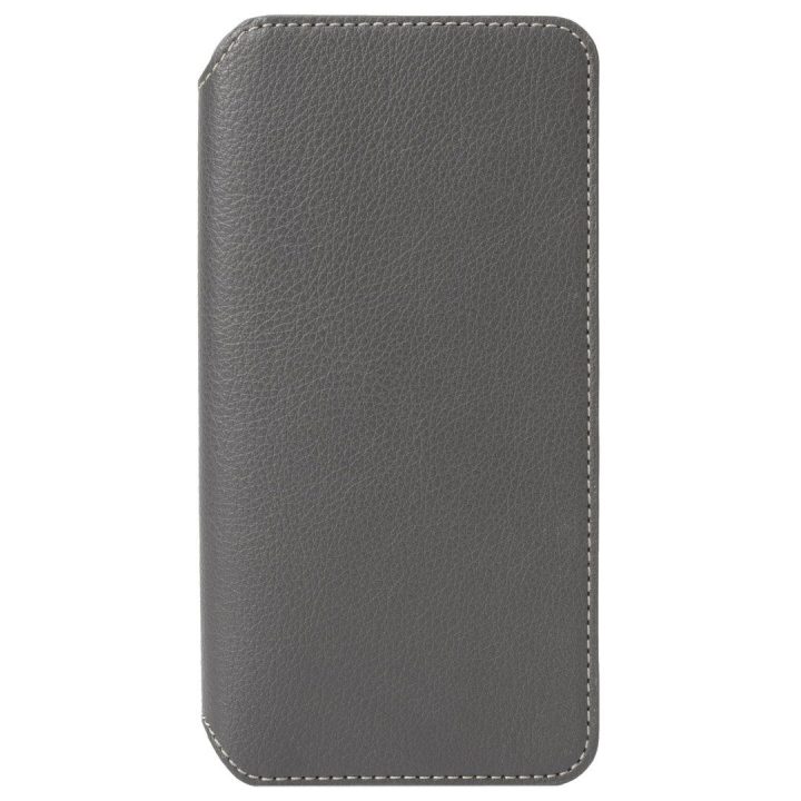 Pilkas folio dėklas Apple iPhone XS Max telefonui