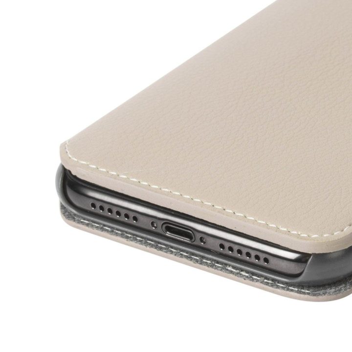 Rusvai gelsvas „Folio“ telefono dėklas Apple iPhone Xs Max, 4 kortelės