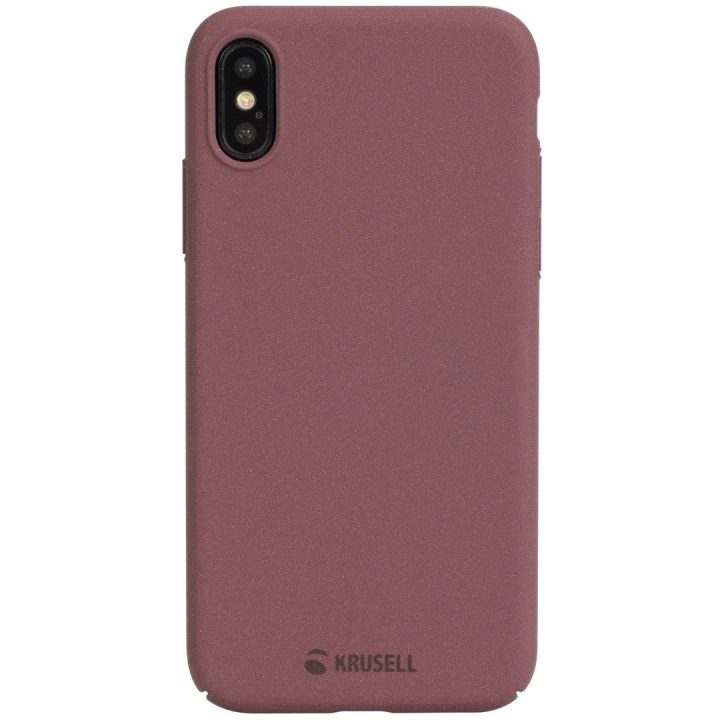 Krusell Sandby piniginės tipo dėklas iPhone X/XS, burgundiškas