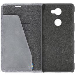 Krusell piniginės tipo dėklas Sony Xperia L2, pilkas