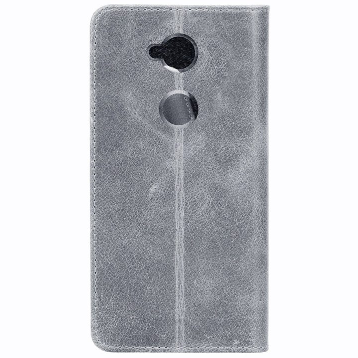 Krusell piniginės tipo dėklas Sony Xperia L2, pilkas