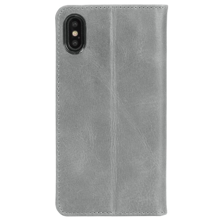 Krusell Sunne 4 Card FolioWallet telefono dėklas iPhone Xs Max, pilkas