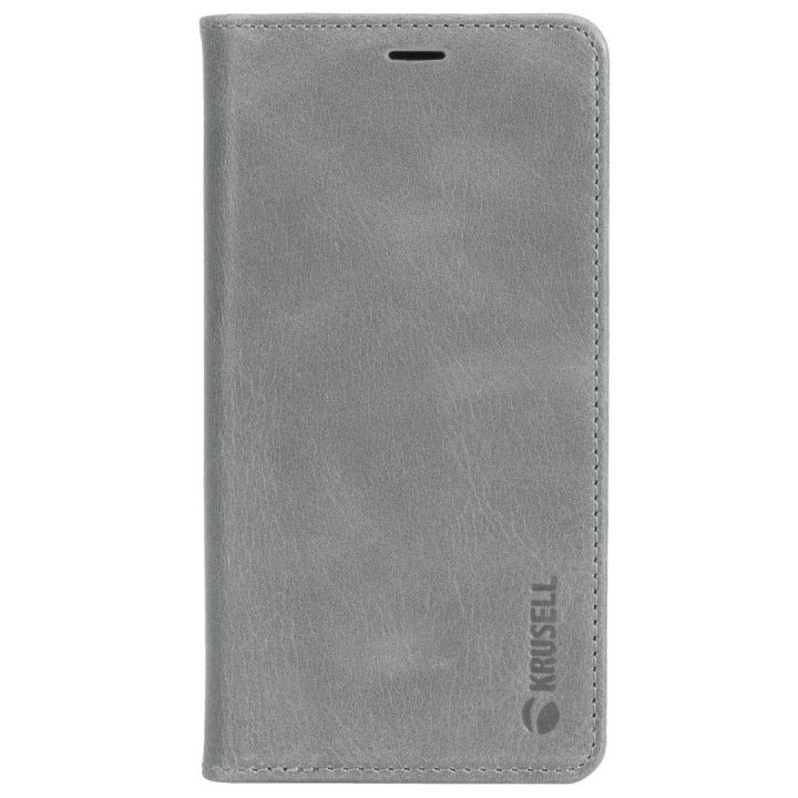 Krusell Sunne 4 Card FolioWallet telefono dėklas iPhone Xs Max, pilkas
