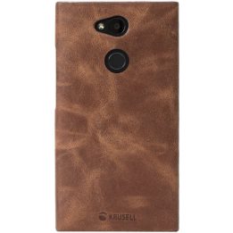 Rudas odinis dėklas Sony Xperia L2