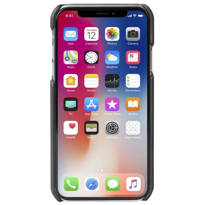 Juodas telefono dėklas iPhone XS Max