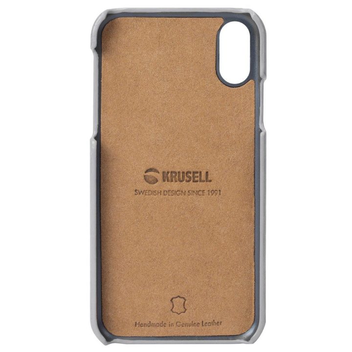 Pilkas telefono dėklas Krusell Sunne Cover Apple iPhone XS