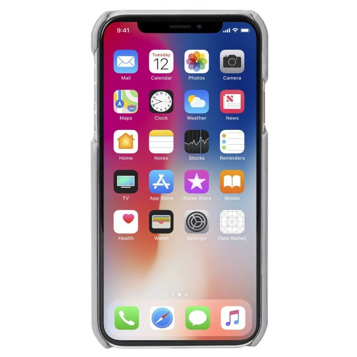 Pilkas telefono dėklas Krusell Sunne Cover Apple iPhone XS