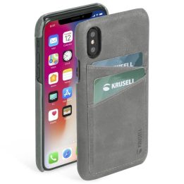Krusell Sunne dėklas Apple iPhone XS Max, pilkai rudas