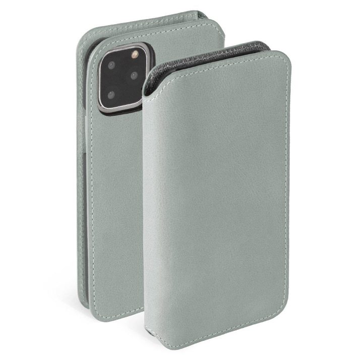 Telefono dėklas-pinigine Krusell Sunne iPhone 11 Pro, pilkas