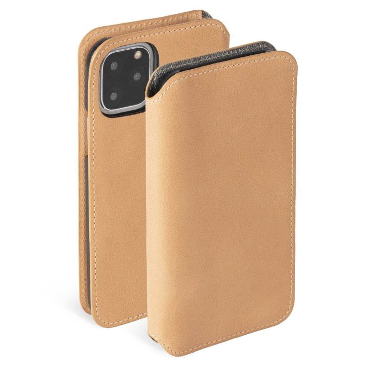 Krusell Sunne telefono dėklas-piniginė iPhone 11 Pro Max, vintage nude