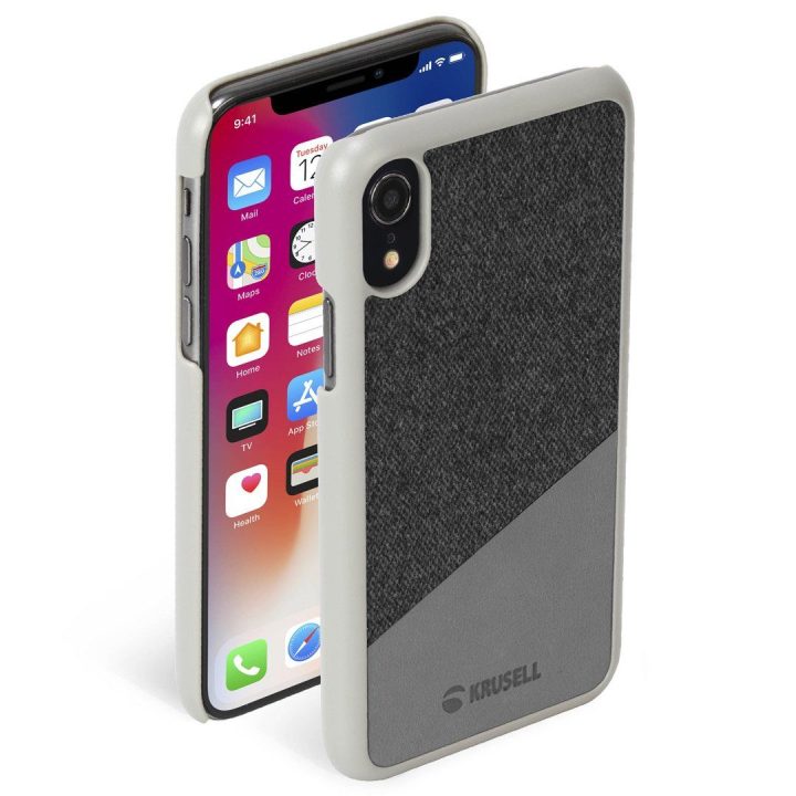Krusell Tanum telefono dėklas Apple iPhone XR, pilkas