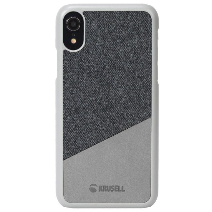 Krusell Tanum telefono dėklas Apple iPhone XR, pilkas