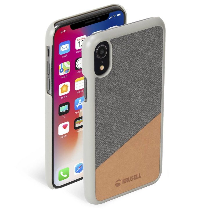 Krusell Tanum telefono dėklas iPhone XR, rusvai gelsvas
