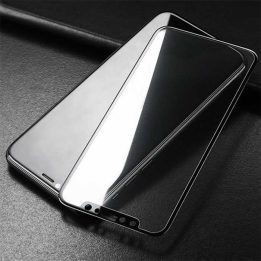 Apsauginis grūdintas stiklas iPhone XR 6.1, juodas, 10 vnt.