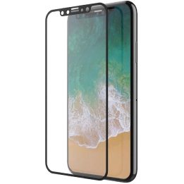Juodas apsauginis stiklas iPhone XS Max ekranui