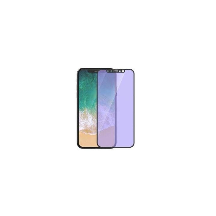 Juodas apsauginis stiklas iPhone X/XS ekranui, 10 vnt.