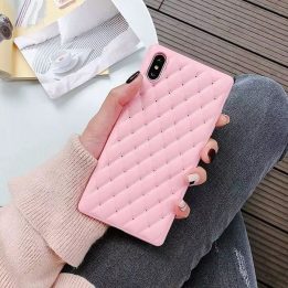 Rožinis telefono dėklas iPhone XS Max