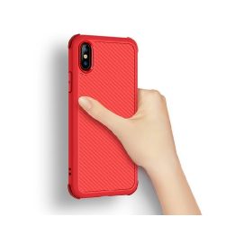 Raudonas „Devia Shark1“ apsauginis dėklas „iPhone XS Max“