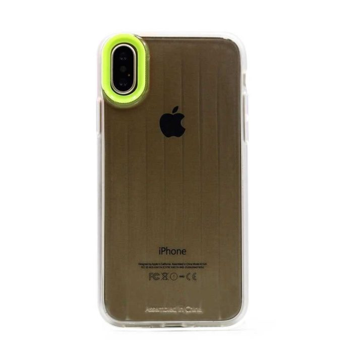 Geltonas telefono dėklas Devia Yonger Series iPhone XS/X (5.8)
