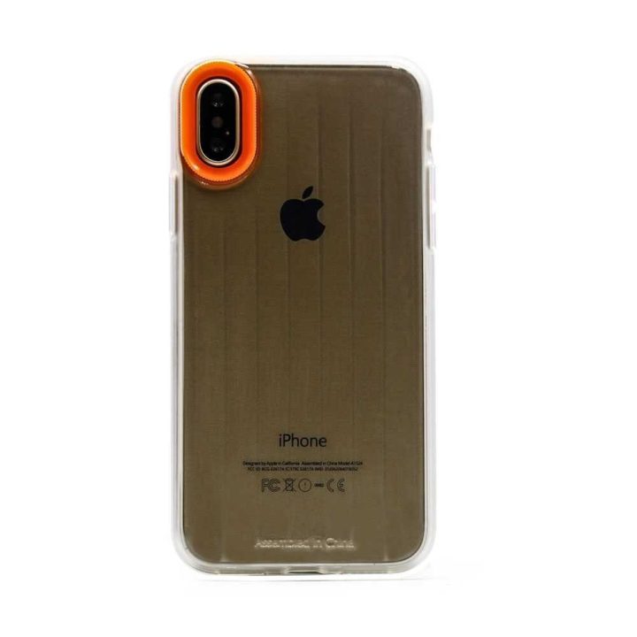 Oranžinis telefono dėklas iPhone XS Max