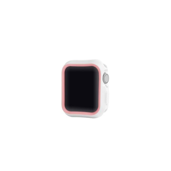Devia Dazzle Series apsauginis dėklas Apple Watch 44 mm, baltas/rožinis
